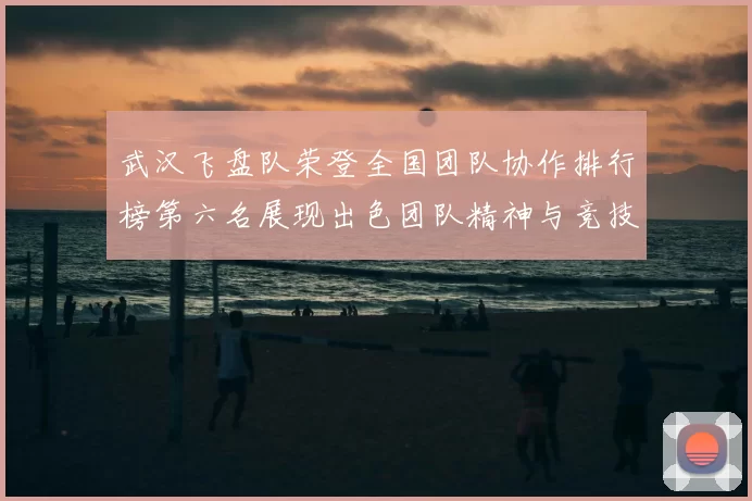 武汉飞盘队荣登全国团队协作排行榜第六名展现出色团队精神与竞技实力